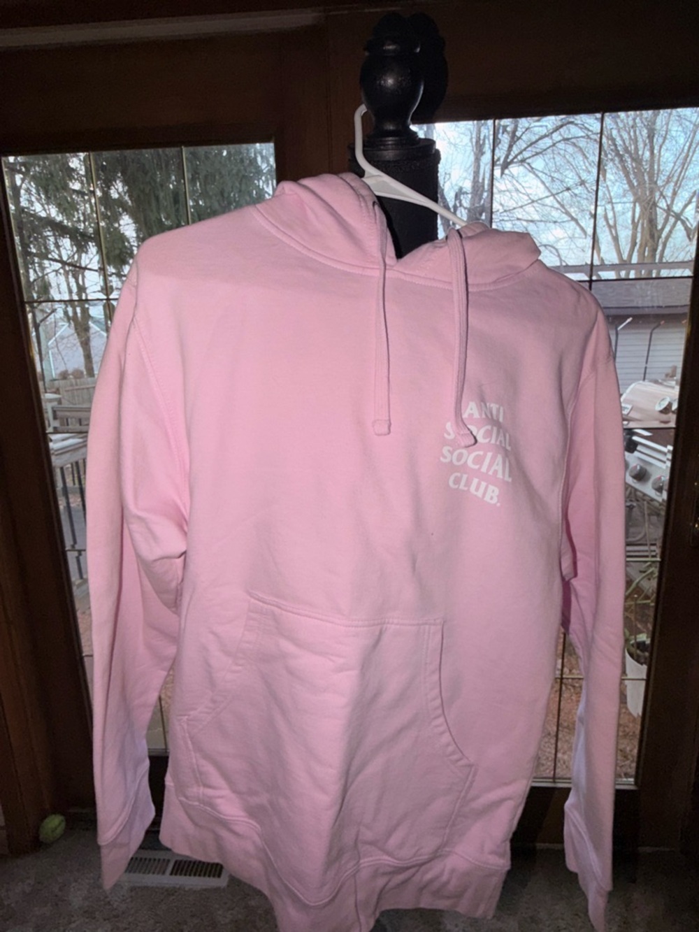 Anti Social Social Club Pink Interior Logo Hoodie
